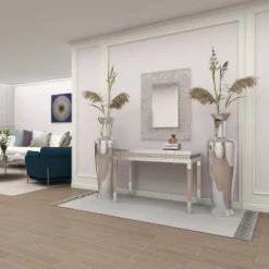 Glam Mirror And Wood Console Table Gold - Olivia & May -Lush Living Store GUEST 282f7a0f 8a15 4183 ae62 9f0aa98ab79f