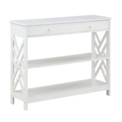 Titan 1 Drawer Console Table With Shelves - Breighton Home -Lush Living Store GUEST 2859da09 3657 46d9 86cf 7049a5d511de
