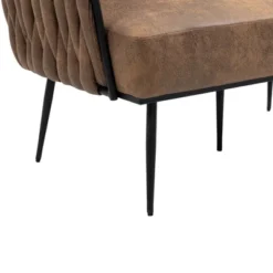 Modern Accent Metal Frame Tufted Sofa With Arms - ModernLuxe -Lush Living Store GUEST 28932c08 188d 46e6 af70 91b99b4c7c2d