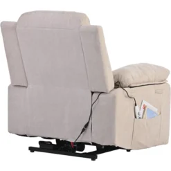 Electric Lift Recliner With Adjustable Massage, Heating Function, Infinity Positions And Side Pockets - ModernLuxe -Lush Living Store GUEST 2898d546 f123 4c7a 86e4 e398469a1645