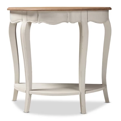 Cordelia Finished Console Table White - Baxton Studio 6 Cordelia Finished Console Table White - Baxton Studio - Image 4
