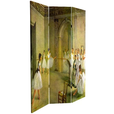 6" Double Sided Works Of Degas Room Divider Dancers - Oriental Furniture 5 6" Double Sided Works Of Degas Room Divider Dancers - Oriental Furniture - Image 3