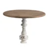 Round Side Table Antique White/Natural - A&B Home -Lush Living Store GUEST 298eba9a 39be 48fd 8ba0 f7cfe0086206