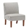 Armless Slipper Accent Chair Striped - WOVENBYRD -Lush Living Store GUEST 2a3bab72 3d9d 4d0f ba52 59d6d4fd2611