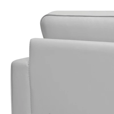 81" Wesley Genuine Leather Power Footrest Tuxedo Arm Sofa - Armen Living 10 81" Wesley Genuine Leather Power Footrest Tuxedo Arm Sofa - Armen Living - Image 8