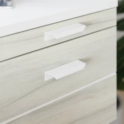 Boulevard Café Mix Material Side Table With Pull Out Tray White - Sauder -Lush Living Store GUEST 2a96988f 125b 438d 8bde 7c1f91869a90