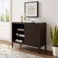 Asher Record Storage Media Console Dark Brown - Crosley -Lush Living Store GUEST 2b468be2 84a8 4d38 bd54 a96d003555aa