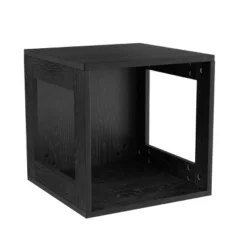 Hastings Home End Table, Stackable Modular Cube With Open Sides, Black -Lush Living Store GUEST 2be56d9b d497 4462 b7ea e417511b48cb