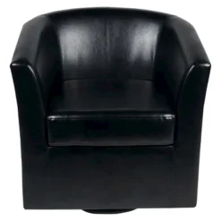 Daymian Faux Leather Swivel Club Chair - Christopher Knight Home -Lush Living Store GUEST 2bffaeef 1317 401d a634 3b4b306bcb56