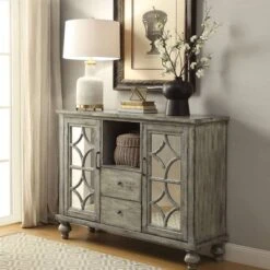 Velika Accent Table Weathered Gray - Acme Furniture -Lush Living Store GUEST 2c1fe740 90b8 4942 87ad 2e568041b881