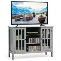 Costway Wood TV Stand Entertainment Media Center Console For TV Up To 50'' -Lush Living Store GUEST 2d0b25eb a05f 468f b98d 4ff60500173c