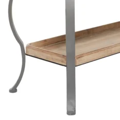 Rustic Metal Console Table With Shelves Brown - Olivia & May -Lush Living Store GUEST 2d15a0d0 f37f 43fe b9c1 bb83f71ac68a