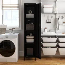 RealRooms Shadwick Single Metal Locker Storage Cabinet -Lush Living Store GUEST 2d1d4106 72ae 4259 b08e 5d70d55eb4a4