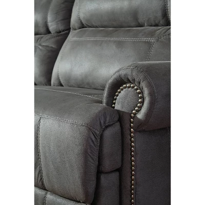 Austere 2 Seat Recliner Sofa Gray - Signature Design By Ashley 4 Austere 2 Seat Recliner Sofa Gray - Signature Design By Ashley - Image 2