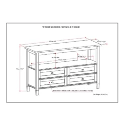 48" Norfolk Solid Wood Console Sofa Table - Wyndenhall -Lush Living Store GUEST 2d9df4e9 7366 4707 a90d 10e4af61c06d
