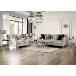 Westmoreland Nailhead Trim Sofa Silver - Furniture Of America -Lush Living Store GUEST 2db95864 60d7 4d84 8aeb 750102ace947