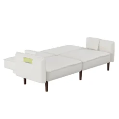 Convertible Futon Sofa Bed With Wooden Legs - ModernLuxe -Lush Living Store GUEST 2dcf9a12 f8c6 40af 81a9 3f47a5bfd1db