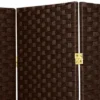 6 Ft. Tall Woven Fiber Room Divider - Dark Mocha (3 Panels) -Lush Living Store GUEST 2e2557d3 698d 4c5f 9c0f abe34467a805 2
