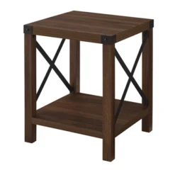 Sophie Rustic Industrial X Frame Side Table - Saracina Home -Lush Living Store GUEST 2eab057f bcba 405f a0cf 6f98e2aca435