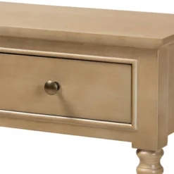 3 Drawer Calvin Wood Entryway Console Table - Baxton Studio -Lush Living Store GUEST 2ec27919 1ea0 4384 ae7e 8c2c3fce7300