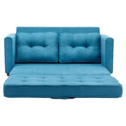 59.4" Upholstered Loveseat Sofa Couch, Pull-Out Sofa Bed With Side Pocket-ModernLuxe -Lush Living Store GUEST 2efc96ce 4909 43a8 b92a 8e707f8f0ce6
