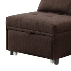 28" Hidalgo Sofa Brown Fabric - Acme Furniture -Lush Living Store GUEST 2ff09536 913f 4209 bbd3 239cafaa2302