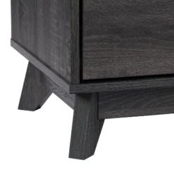 Hollywood Wood Grain TV Stand For TVs Up To 55" With Drawers Dark Gray - CorLiving -Lush Living Store GUEST 2ff21f56 8e39 4218 a98e f2f6bf819942