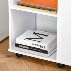 HOMCOM Filing Cabinet/Printer Stand With Open Storage Shelves, For Home Or Office Use, Including An Easy Drawer -Lush Living Store GUEST 2ff58e82 e313 4e15 b937 fb3f752dd2c1