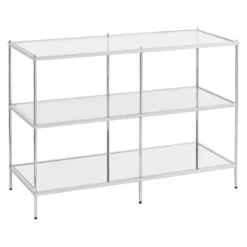 Benton Glam Mirrored Console Table - Chrome - Aiden Lane 17 Benton Glam Mirrored Console Table - Chrome - Aiden Lane -Lush Living Store GUEST 302023c8 14ef 4bda a8af f2c15d2dbeb2