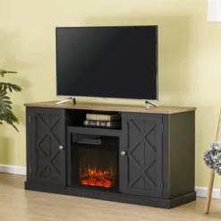 Electric Fireplace And TV Stand For TVs Up To 60" Gray - Home Essentials -Lush Living Store GUEST 305988c6 b59a 4a1c 9072 8dbb91b57932