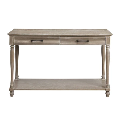 Ariolo Sofa Table Antique White - Acme Furniture 3 Ariolo Sofa Table Antique White - Acme Furniture