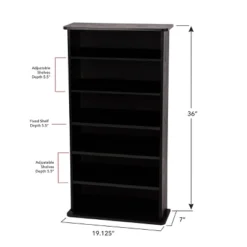 Drawbridge Multimedia Storage Rack Black - Atlantic 19 Drawbridge Multimedia Storage Rack Black - Atlantic -Lush Living Store GUEST 30c9ba68 206b 4a03 a15d 0477b96a2e91
