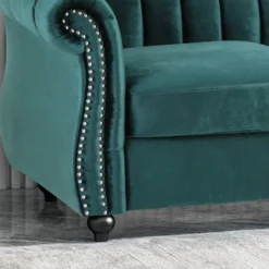 Bowie Modern Glam Velvet Sofa Teal - Christopher Knight Home -Lush Living Store GUEST 31367f62 32a4 4728 a2f3 23a0eab185fa