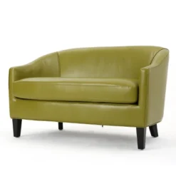 Justine Faux Leather Loveseat - Christopher Knight Home -Lush Living Store GUEST 31512e89 0d7f 491e b32e aa94571ed9a7
