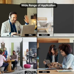 Costway Single Panel Room Divider Privacy Partition Screen For Office Home Black/Beige -Lush Living Store GUEST 317c0e50 ac7c 4da4 899a f84c5e9b4e8b