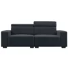 87" Velvet 2-Seater Sectional Sofa With Multi-Angle Adjustable Headrest - ModernLuxe -Lush Living Store GUEST 317de168 f6ed 4dc0 bd26 32685c5e0765