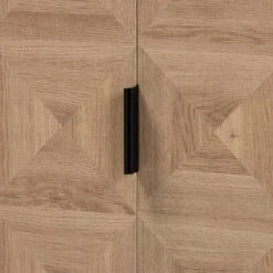 Darien Wood And Metal 2 Door Storage Cabinet Brown/Black - Baxton Studio -Lush Living Store GUEST 31ea9ac2 8cef 4d72 8491 f0cfcd2462e4