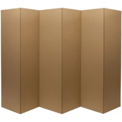 6" Cardboard Room Divider 6 Panel - Oriental Furniture