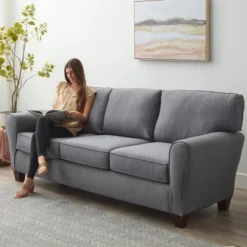 88” Abby Upholstered Rolled Arm Sofa - Brookside Home -Lush Living Store GUEST 331330be a8fb 4133 a43b 1fbce36e12ff