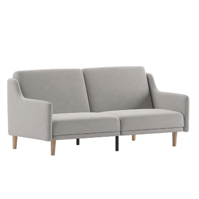 Flash Furniture Delphine Premium Convertible Split Back Sofa Futon With Curved Armrests And Solid Wood Legs 14 Flash Furniture Delphine Premium Convertible Split Back Sofa Futon With Curved Armrests And Solid Wood Legs - Image 12