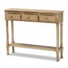 3 Drawer Calvin Wood Entryway Console Table - Baxton Studio -Lush Living Store GUEST 33357fe5 0daf 4a73 9fed 5c649a89eef5