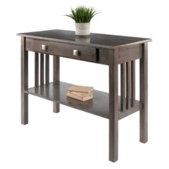 Stafford Console Hall Table Oyster Gray - Winsome -Lush Living Store GUEST 33379607 b9c6 49c1 89ee 1f8bb789e652