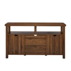 Modern Farmhouse Highboy Double Grooved Door TV Stand For TVs Up To 65" - Saracina Home -Lush Living Store GUEST 33eabb5f 729c 4fe2 a45b 0dd9a4b8651d