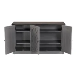 48" TV Stand For TVs Up To 55" Gray - Home Essentials -Lush Living Store GUEST 33ee0807 b320 46a4 86e5 bdd328ee2a7b