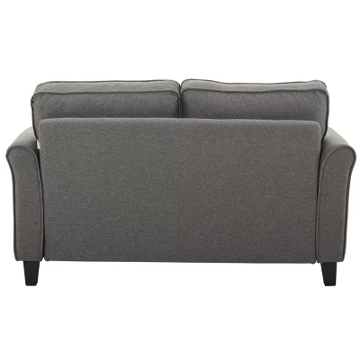 Harwin Loveseat Heather Gray - Lifestyle Solutions 7 Harwin Loveseat Heather Gray - Lifestyle Solutions - Image 5