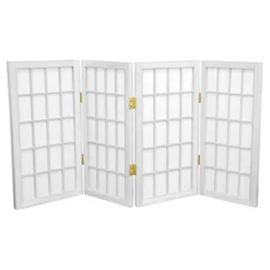 2 Ft. Tall Desktop Window Pane Shoji Screen (4 Panels) - Oriental Furniture -Lush Living Store GUEST 3418f3f1 0eb8 4399 a28d bcb628a043e5