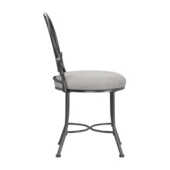 19" O'Malley Metal Vanity Stool - Hillsdale Furniture -Lush Living Store GUEST 344962f9 4da8 4e60 af4d 6b5f7ea6f6c9