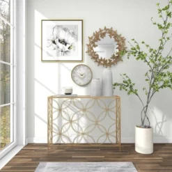 Contemporary Metal Console Table Gold - Olivia & May -Lush Living Store GUEST 34ac8fe0 076d 4614 a035 265571ab9ec5
