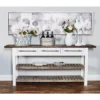 Farmhouse Wood Rectangle Console Table White - Olivia & May -Lush Living Store GUEST 34ccff99 9559 4d31 91ba 389f369c6105