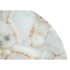 Heron Side Table White/Gold - ZM Home -Lush Living Store GUEST 350a94c0 d557 473d a7f9 353188b87c14